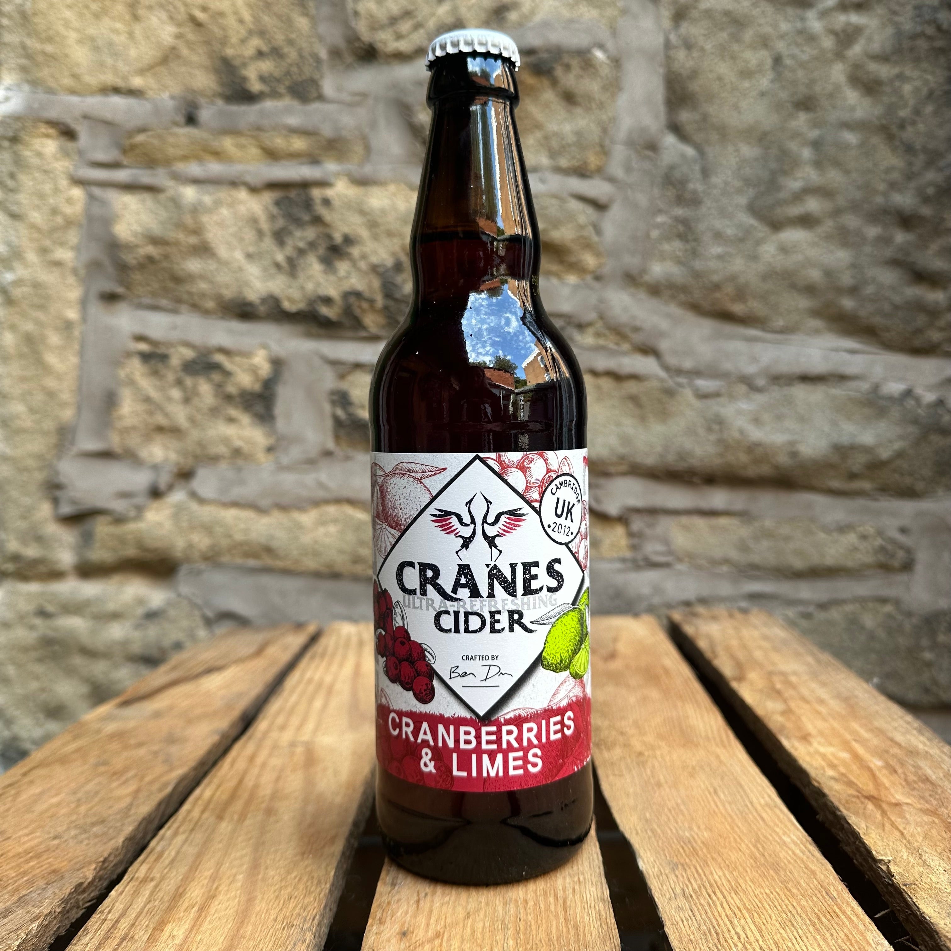 Cranes Cranberries and Lime Cider-CRAFT BEER-Turton Wines