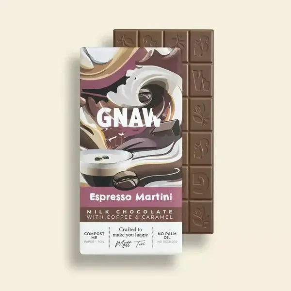Gnaw Espresso Martini Chocolate Bar 80g-Chocolate-Turton Wines