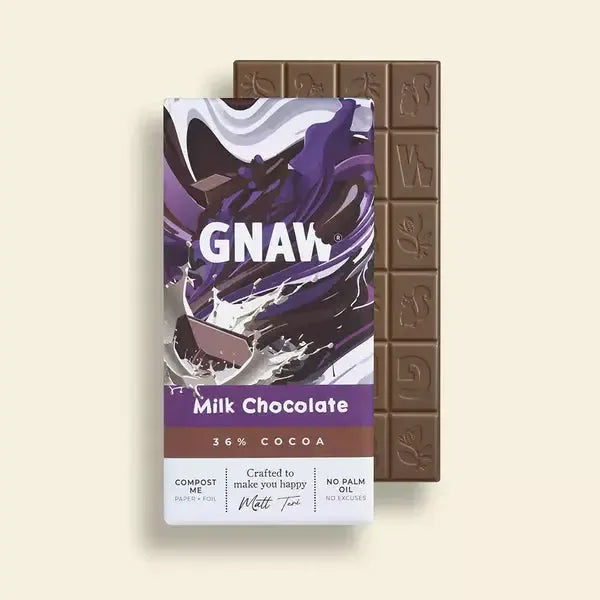 Gnaw Milk Chocolate Bar 80g-Chocolate-Turton Wines