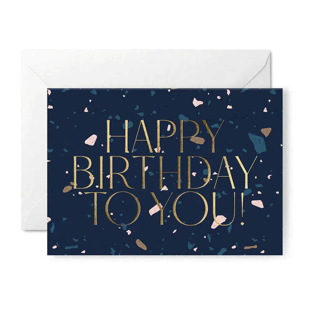 Happy Birthday to You Navy Card-Greeting Cards-Turton Wines