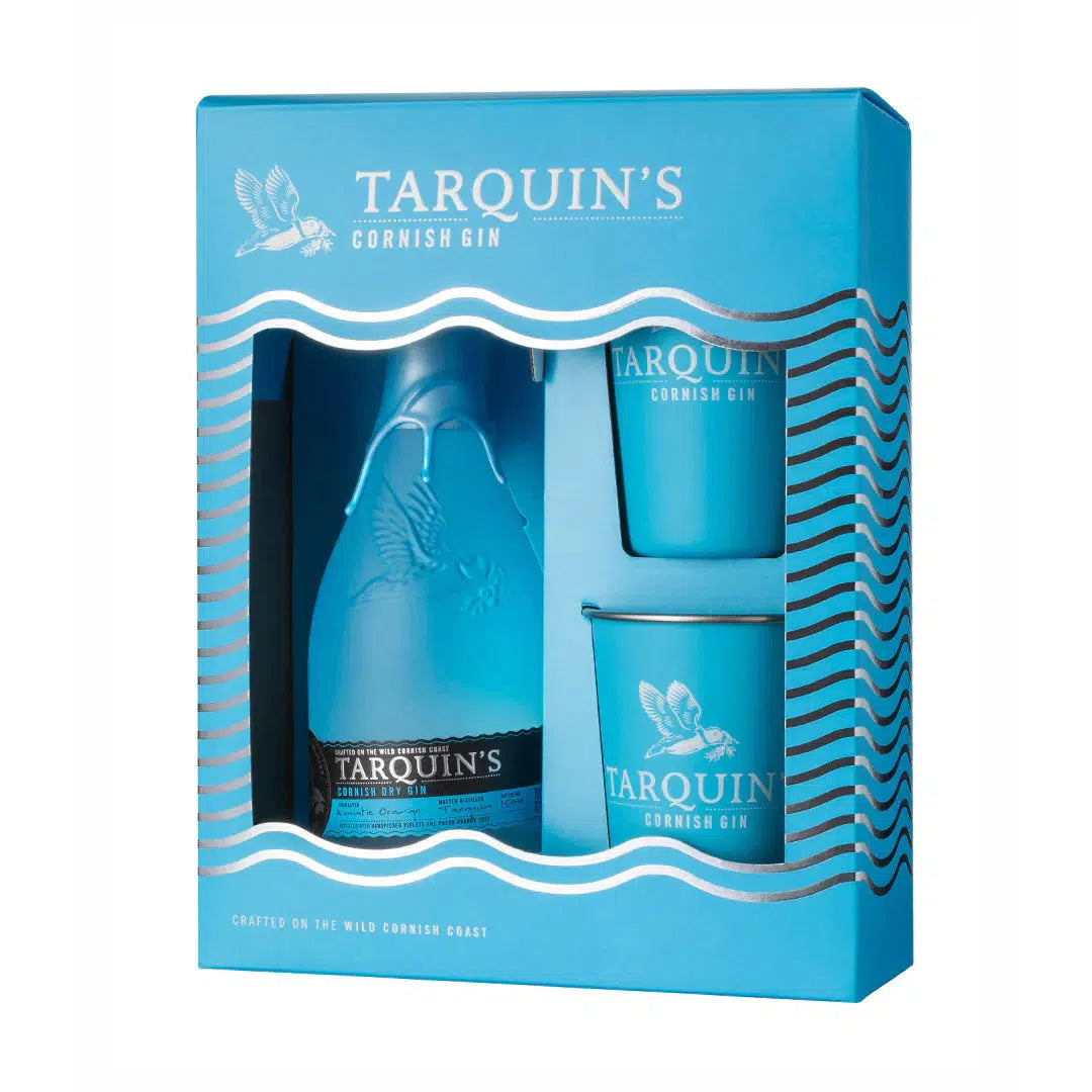 Tarquin's Cornish Dry Gin Gift Set With 2 Metal Cups-SPIRITS-Turton Wines