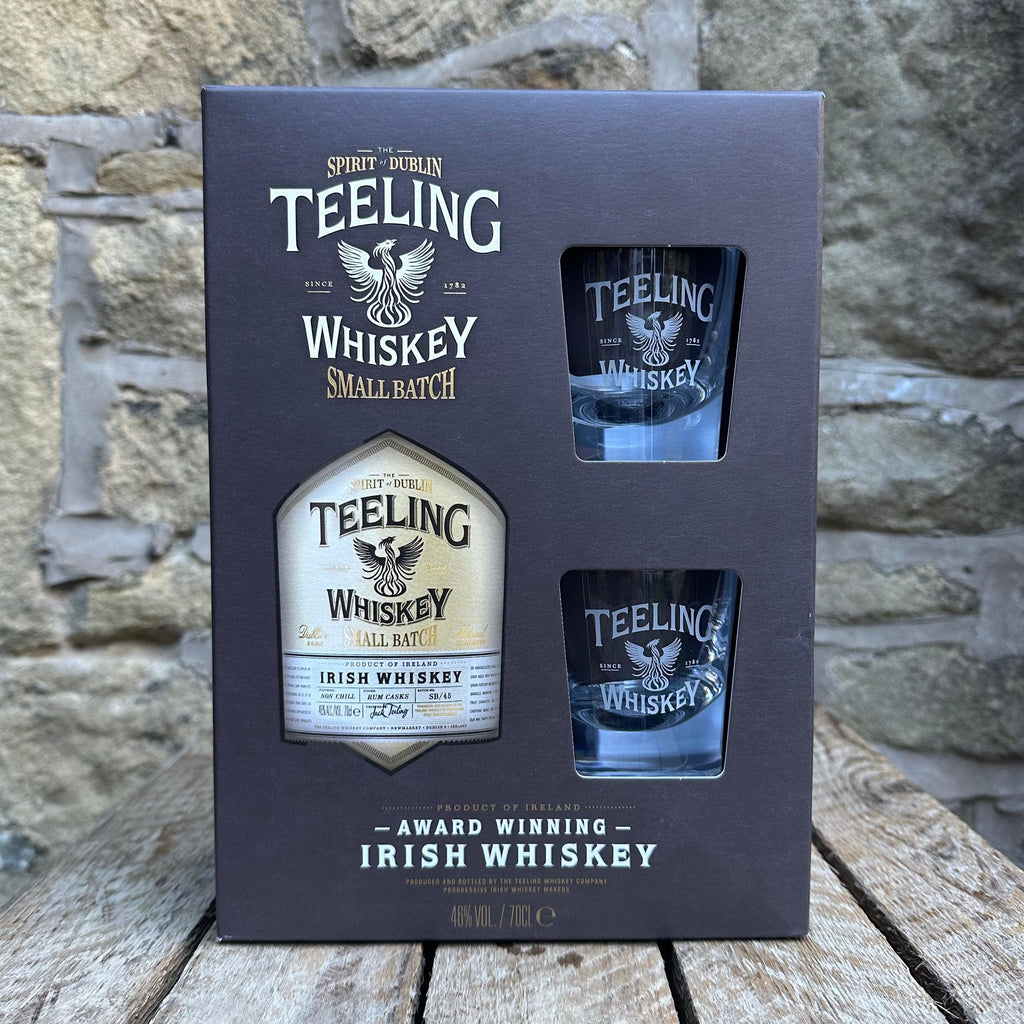 Teeling Small Batch Whiskey Gift Set with glasses-SPIRITS-Turton Wines