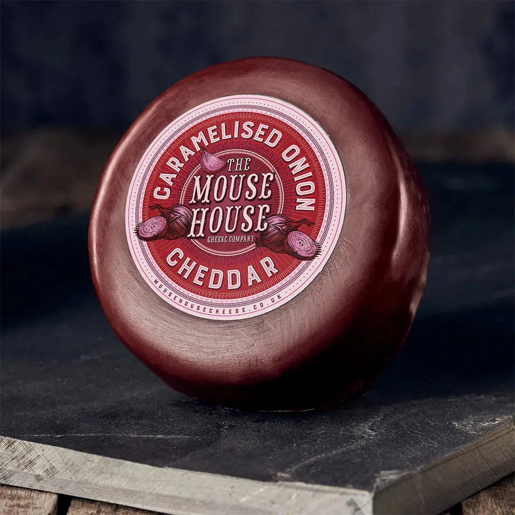 The Mouse House Caramelised Red Onion Cheddar Truckle 200g-CHEESE-Turton Wines