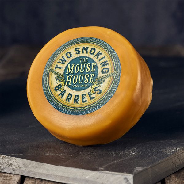 The Mouse House Two Smoking Barrels Truckle 200g-CHEESE-Turton Wines