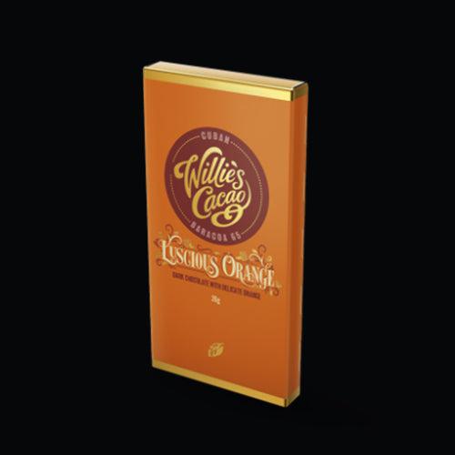 Willie's Cacao Luscious Orange Mini Chocolate Bar 26g-Chocolate-Turton Wines