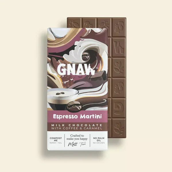 Gnaw Espresso Martini Chocolate Bar 80g