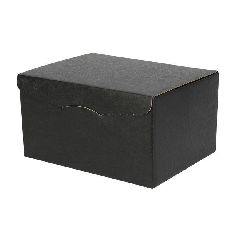 6 Bottle Front Opening Gift Box Black-Gift Boxes-Turton Wines