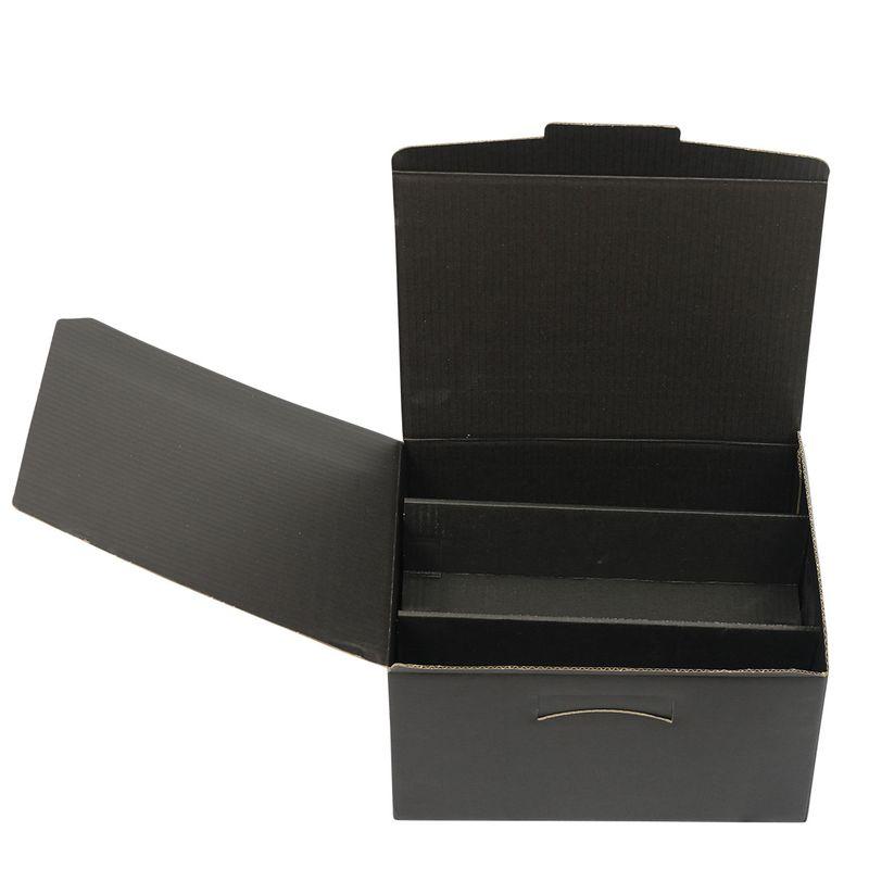 6 Bottle Front Opening Gift Box Black-Gift Boxes-Turton Wines