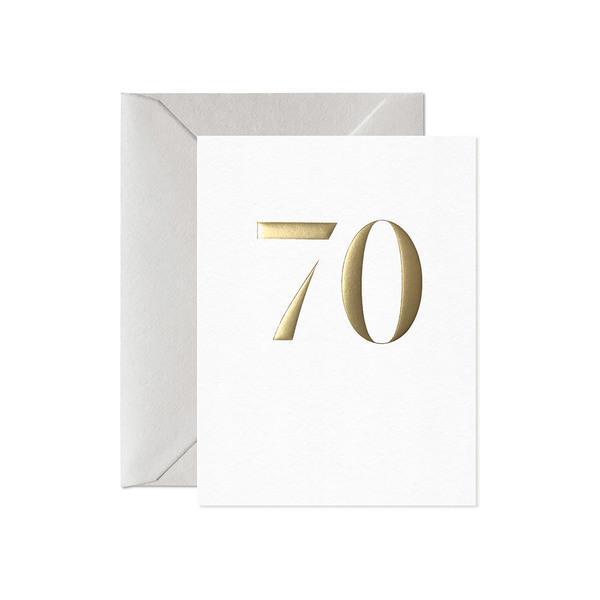 70 Milestone Card (Mini)-Greeting Cards-Turton Wines