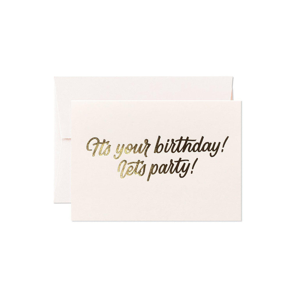 It's Your Birthday, Lets Party Card-Greeting Cards-Turton Wines