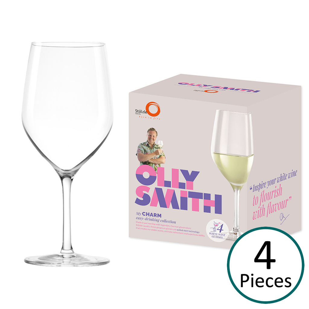 Stolzle Olly Smith Charm Collection White Wine Glass, Box of 4-Glassware-Turton Wines
