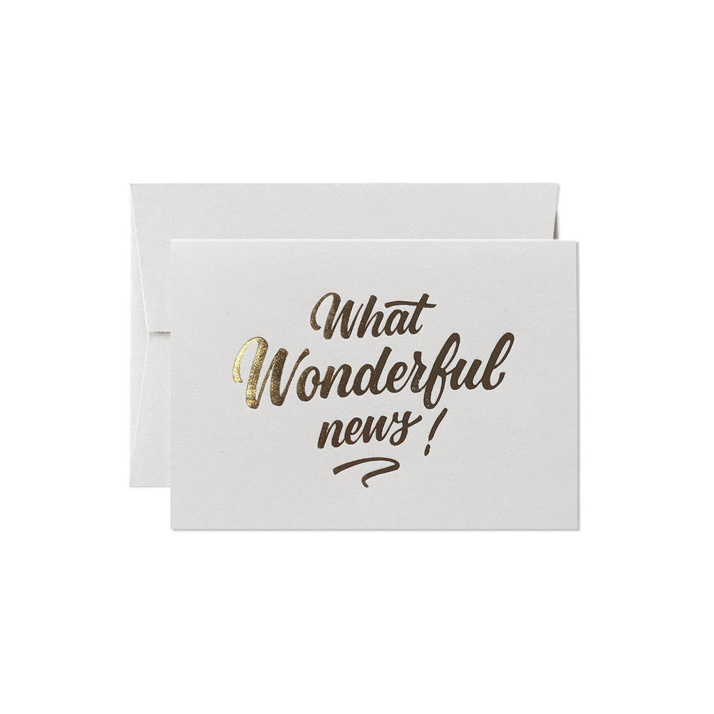 What Wonderful News Card-Greeting Cards-Turton Wines