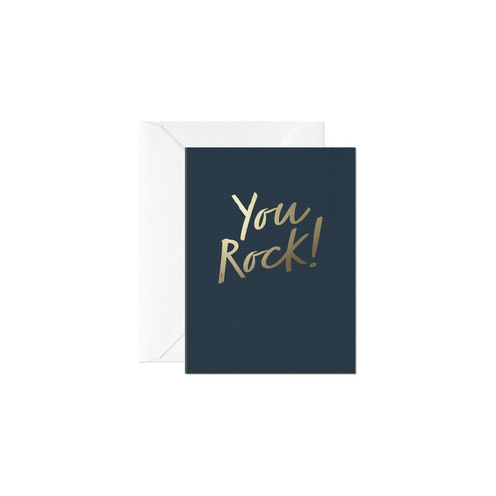 You Rock! Card (Mini)-Greeting Cards-Turton Wines