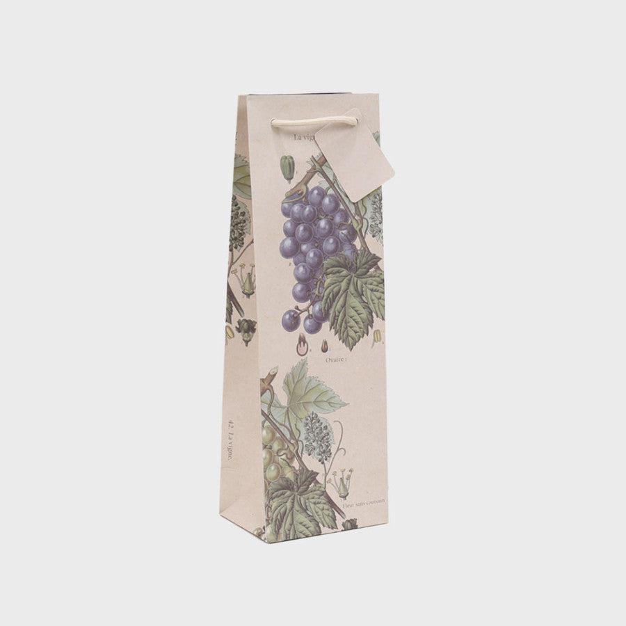 1 Bottle Gift Bag Grape Botanical-Gift Bags-Turton Wines