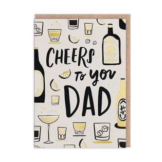 Cheers to you Dad card-Greeting Cards-Turton Wines