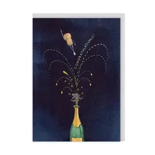 Congrats Champagne Greeting Card-Greeting Cards-Turton Wines