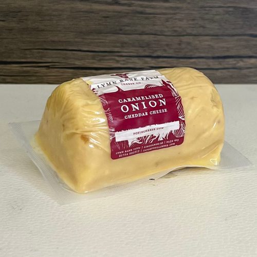 Lymn Bank Farm Caramelised Red Onion Cheddar Barrel 145g-CHEESE-Turton Wines