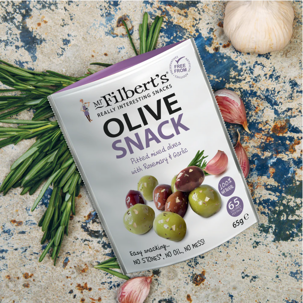 Mr Filbert's Mixed Olives with Rosemary & Garlic 50g-Olives-Turton Wines