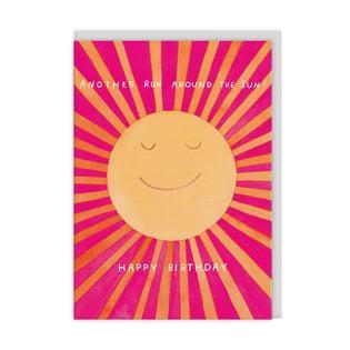 Run Around The Sun Birthday Card-Greeting Cards-Turton Wines