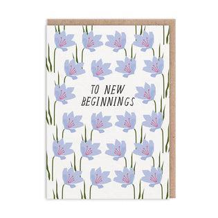 To New Beginnings Card-Greeting Cards-Turton Wines