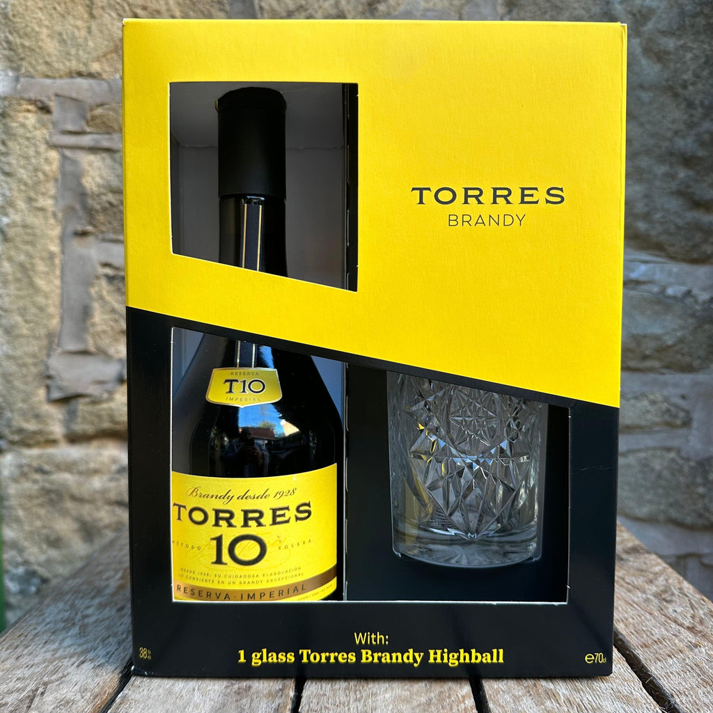 Torres 10 Reserva Imperial Brandy Gift Set-SPIRITS-Turton Wines