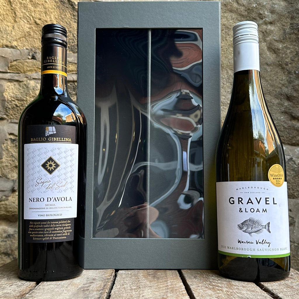 Wine Gift Box Grey - 2 Bottle-Gift-Turton Wines