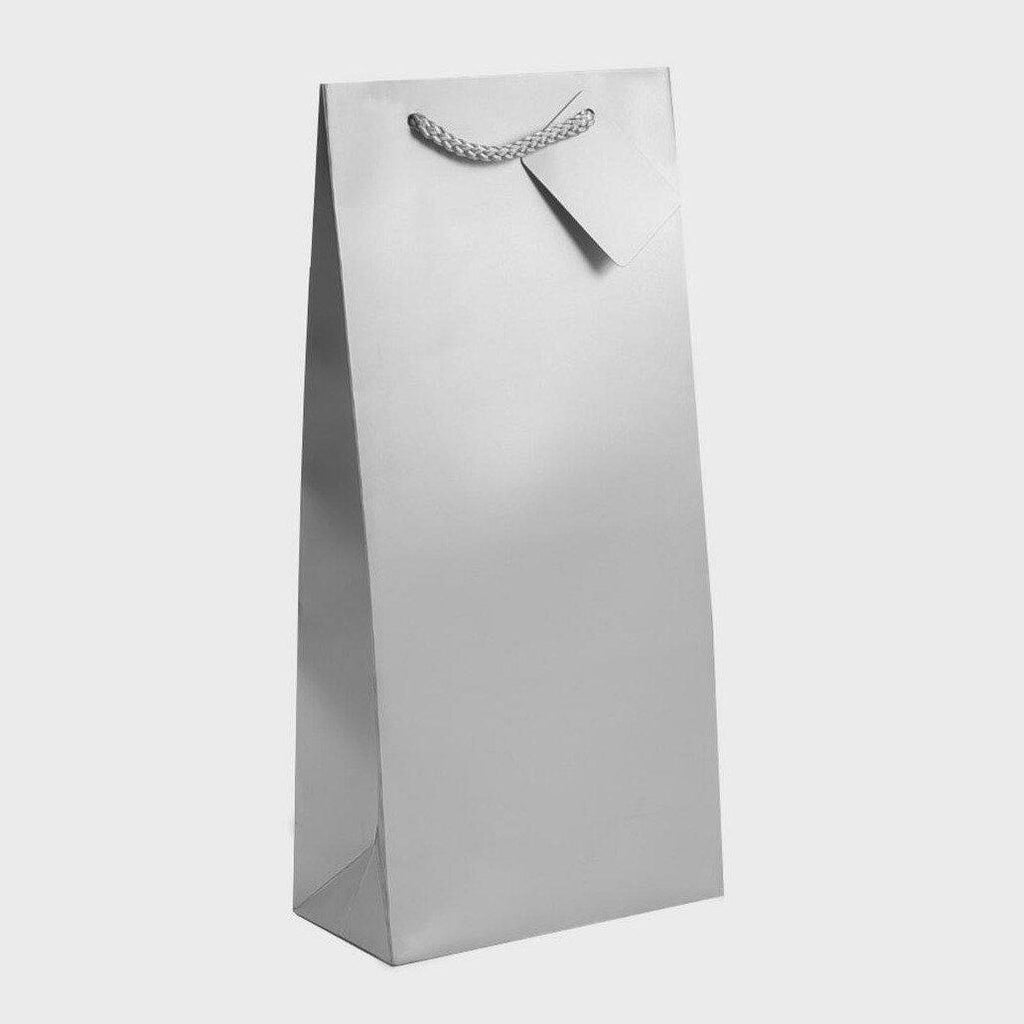 2 Bottle Gift Bag Silver-Gift Bags-Turton Wines