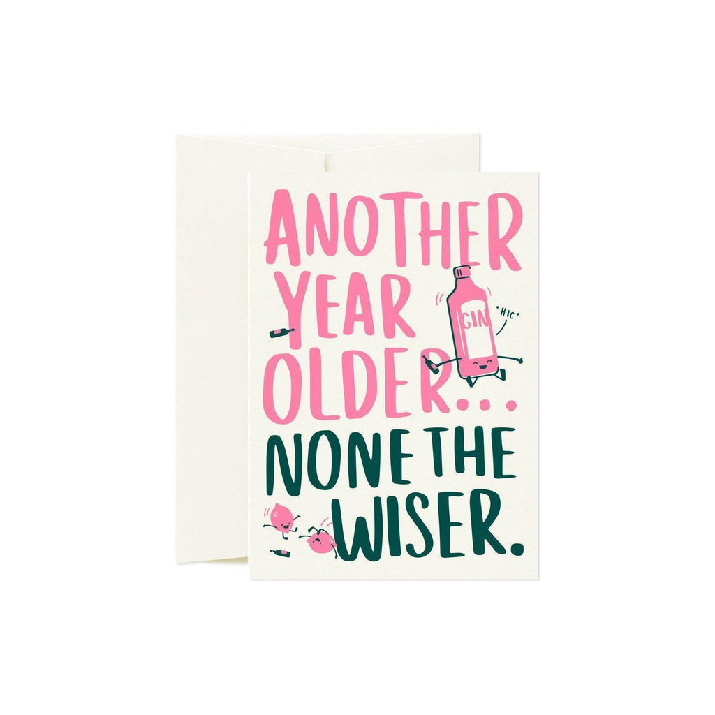 Another Year, None the Wiser Card-Greeting Cards-Turton Wines