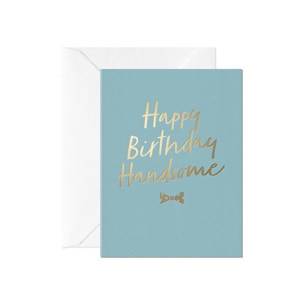 Happy Birthday Handsome Card (Mini)-Greeting Cards-Turton Wines