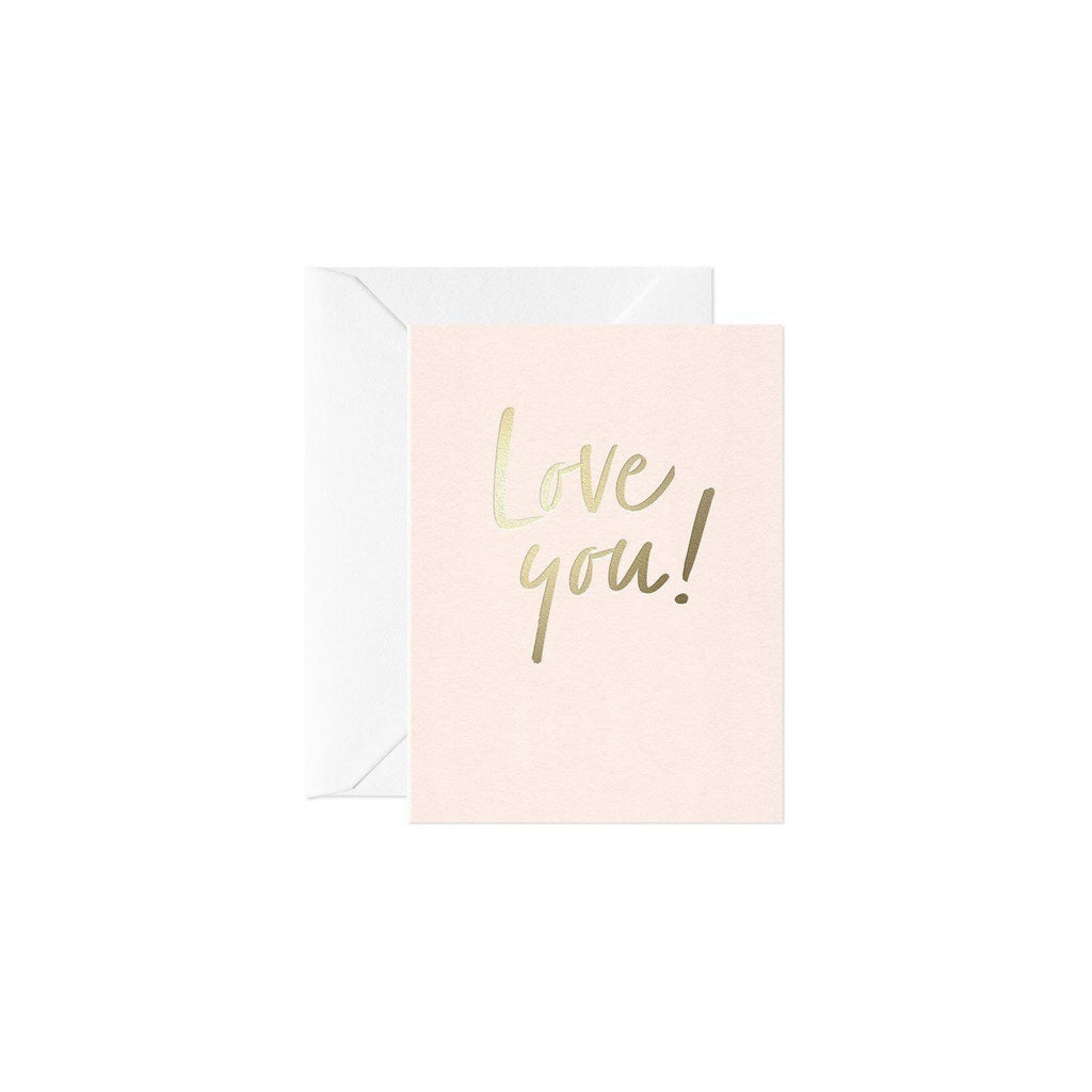 Love You! Card (Mini)-Greeting Cards-Turton Wines