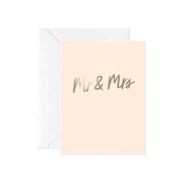 Mr & Mrs Card (Mini)-Greeting Cards-Turton Wines