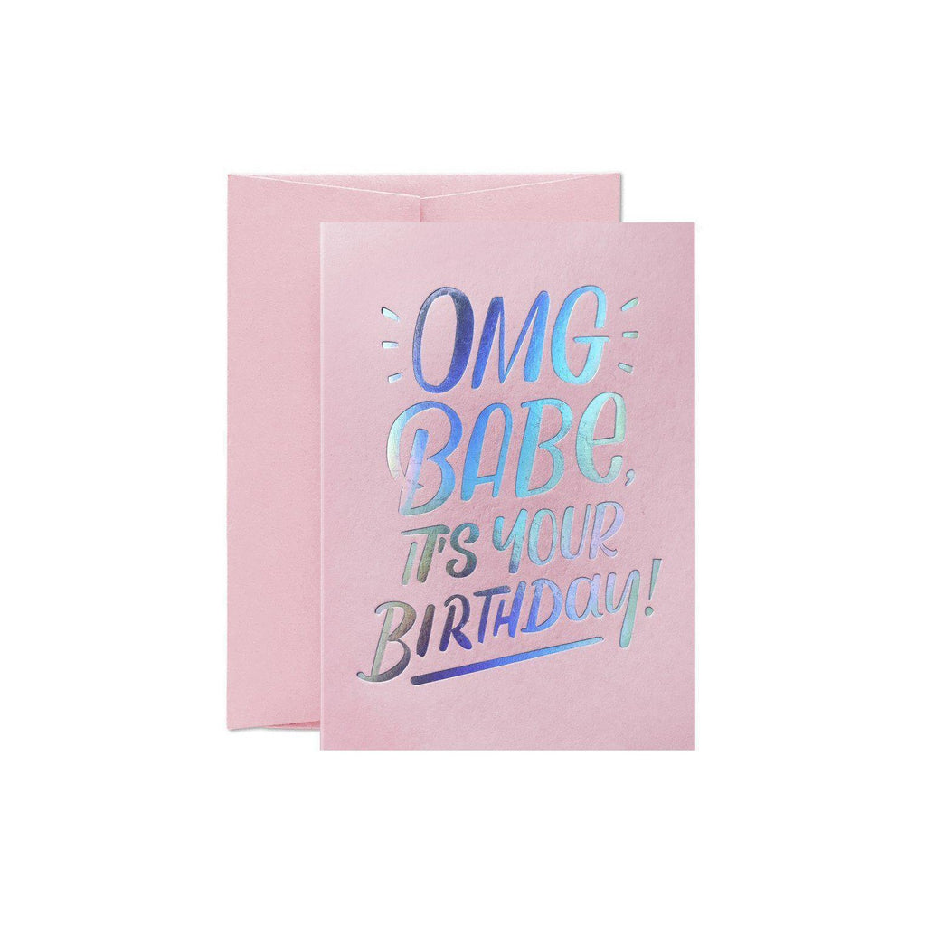 OMG Babe Birthday Card-Greeting Cards-Turton Wines