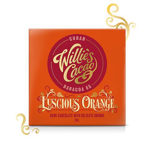 Willie's Cacao Dark Chocolate Luscious Orange 50g-Chocolate-Turton Wines