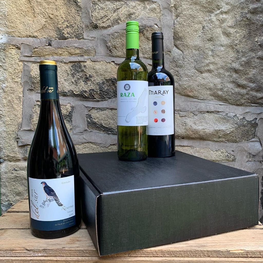 Wine Gift Box Black - 3 Bottle-Gift-Turton Wines